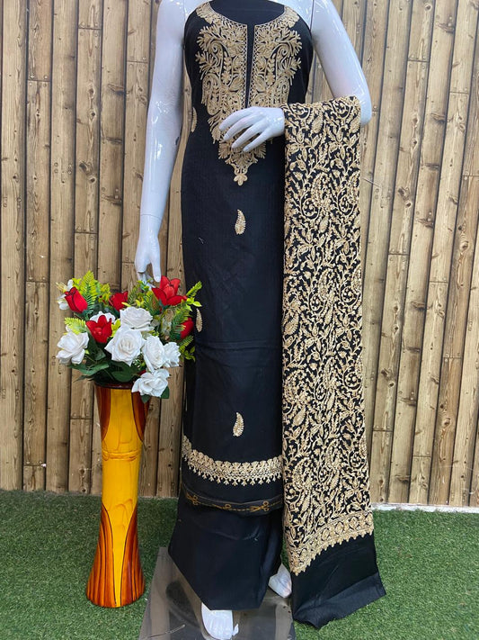 Zariya Woollen Suit (Kashmiri Work)